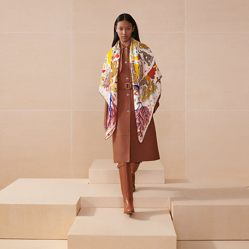 Sous le Charme d'Orphee 숄 140 - 옐로우 | Hermès - 에르메스